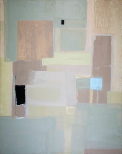 Cartography of time - a Paint Artowrk by Marisela Aguilar Salas